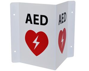 AED Signs, Decals, Tags